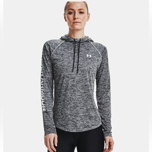 Under Armour Women's UA Velocity Wordmark Lightweight Gray Hoodie Size L